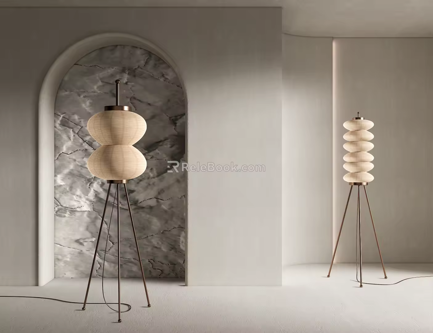 Quiet Floor Lamp 3d model