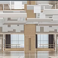 Modern Dance Room Multi-function Activity Room 3d model