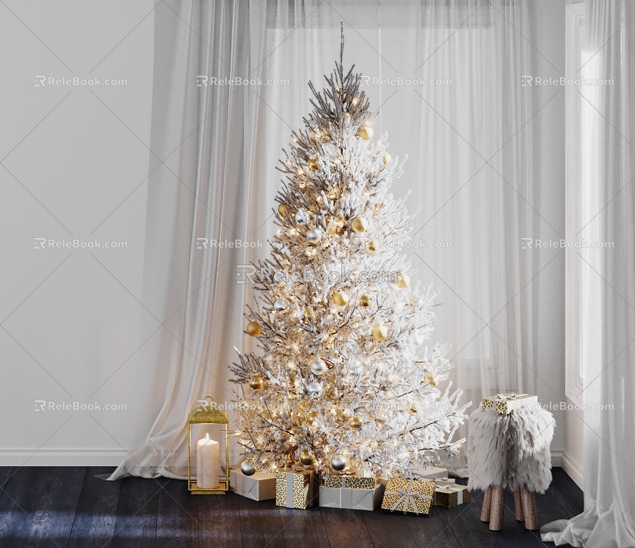 Modern Christmas Tree 3d model