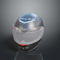 VELDX Combat Weapon Helmet With Black Orange Accents And Transparent Visor