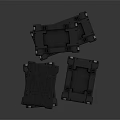 Heavy Duty Stacked Black Equipment Cases For Secure Storage And Transport