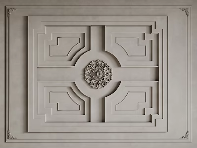 French Ceiling Bedroom Ceiling Guest Restaurant Ceiling Hall Away Ceiling Round Ceiling 3d model