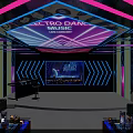 KTV Entertainment Venue With Electro Dance Stage LED Screen Neon Lights And Private Karaoke Rooms