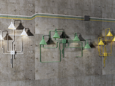 Industrial LOFT wall lamp model