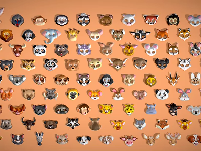 Animal Mask Lion Mask Mask Animal Bag 3d model