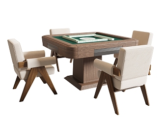 Modern Mahjong Table and Chair Mahjong Table 3d model