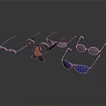 Assorted Daily Eyewear Collection with Stylish Sunglasses and Colorful Frame Options