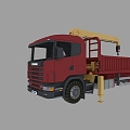 Crane engineering vehicle 3d model