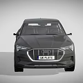 Modern Gray Audi Sedan With Sleek Exterior And Alloy Wheels Front Grille