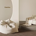 Modern Lazy Sofa Casual Sofa Single Sofa 3d model