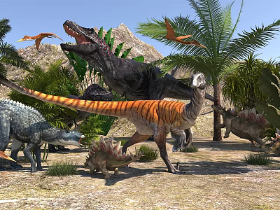 Jurassic World Modern Dinosaurs 3d model Jurassic World Modern Dinosaurs 3d model