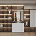 Modern bookcase 3d model