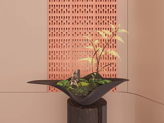 Courtyard Roof Garden Terrace Sunshine Room Landscaping Micro Landscape Indoor Landscape Indoor Landscaping 3d model