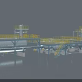 Large Scale Industrial Equipment Featuring Storage Tanks Piping And Platforms 3d model