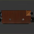 Professional Audio Equipment With Wooden Panel Knobs Buttons And Blue Displays