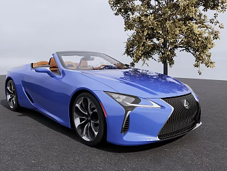 LEXUS Convertible sports car GT sports car 3d model