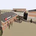 Modern Commercial Complex Featuring Panasonic Elizabeth Arden Stores Greenery And Glass Entrance
