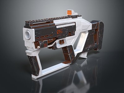 Modern Gun Sci-Firearms Sci-Fi Game Gun Games Firearms Game Gun 3d model