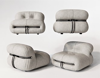 Modern Single Sofa Chair Leisure Sofa Lazy Sofa Bean Bag Sofa Backrest Sofa Multiplayer Sofa 3d model