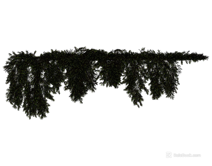 Artificial Decorative Vine With Green Hanging Leaves For Home Decoration 3d model 