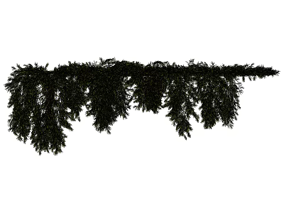 Artificial Decorative Vine With Green Hanging Leaves For Home Decoration 3d model