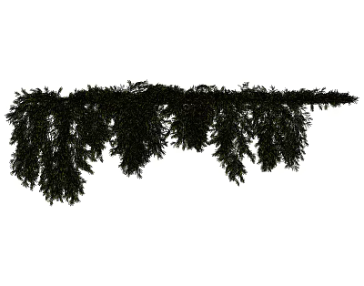 Artificial Decorative Vine With Green Hanging Leaves For Home Decoration 3d model