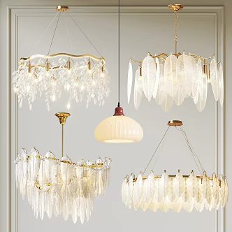 French Chandelier Light Luxury Chandelier Metal Chandelier Crystal Chandelier Decorative Chandelier Combination 3d model