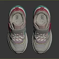 Kids Breathable Mesh Shoes Pastel Pink Blue Green Velcro Strap Air Cushion Sole
