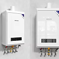 White Wall Mounted Gas Water Heaters For Home Appliance Setup