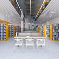 Library 3d model