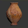 Intricate Red Vase Sculpture Carving With Artistic Floral Patterns And Textures