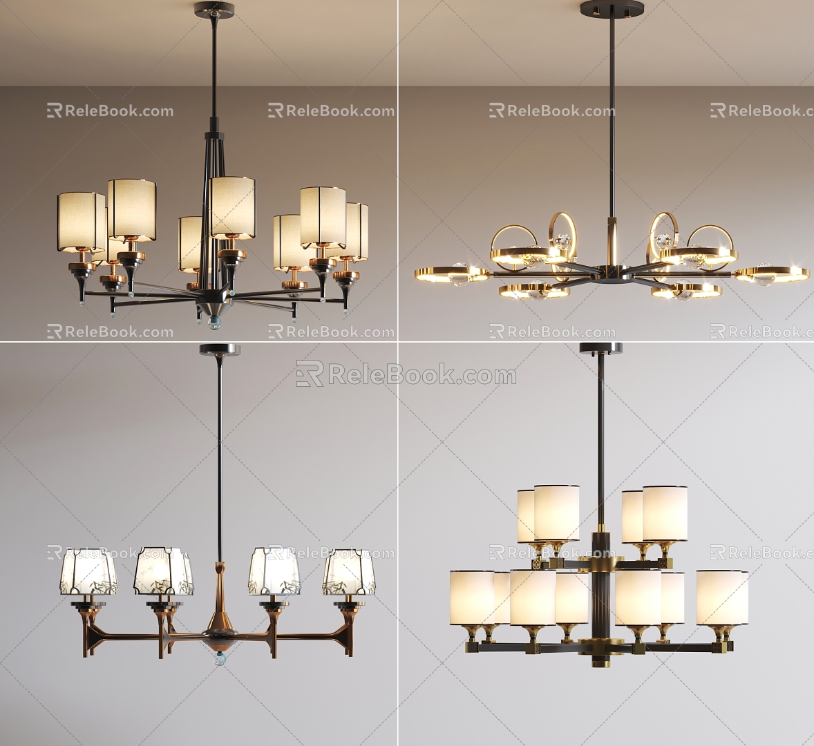 New Chinese Chandelier Combination Chandelier Chinese Chandelier Light Luxury Chandelier Chandelier Guest Restaurant Chandelier model