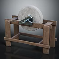 High Quality Hardware Tools Grinding Wheel with Sturdy Wooden Stand for Polishing