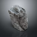 Natural Gray Raw Stone With Rough Surface And Organic Texture For Home Decor