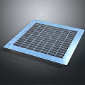 Square Metal Grid Hardware Tool for Industrial Drainage and Ventilation Use 3d model