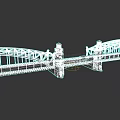 Modern Urban Architectural Complex Featuring Arch Bridge And Tower Structures