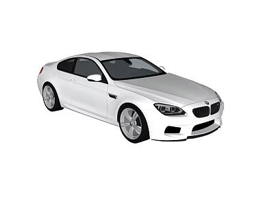 White BMW Coupe Exterior Design With Stylish Modern Sports Car Features 3d model