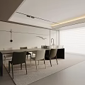 Modern table combination 3d model