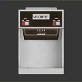 All Coffee White And Brown Coffee Machine With Control Panel And Drip Tray 3d model
