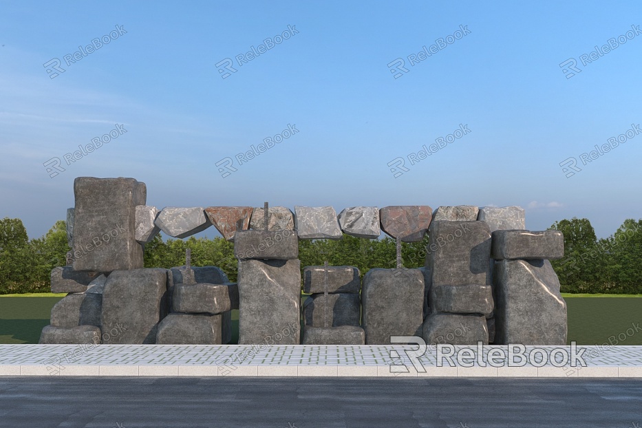 Modern style landscape stone model