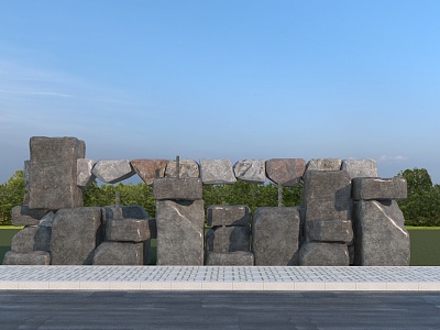 Modern style landscape stone model