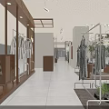 Modern Clothing Store Interior With Mannequins Fashion Racks And Bright Lighting