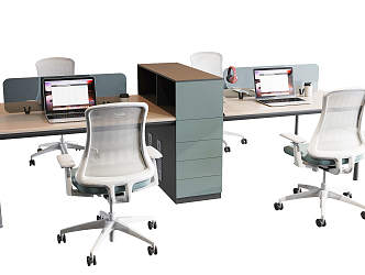 Modern office desk and chair office desk and chair combination 3d model