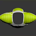 Futuristic Green And Silver Armor Design With Chest Plate And Shoulder Pads