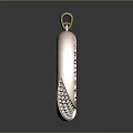 Elegant Rose Gold Circular Pendant With Sparkling Diamond Accents And Smooth Polished Finish