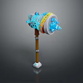 Cold weapons Sword Axe Hook Fork Spear Trident Melee Weapon Military 3d model