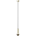 Sleek Modern Brass Pendant Light With Cylindrical Metal Design For Interior Decoration
