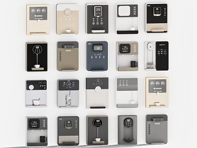 Various Modern Household Appliances with Multiple Designs and Compact Styles for Daily Use 3d model