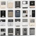 Modern direct drinking machine combination wall-mounted water dispenser 3d model