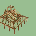 Modern Pavilion Landscape Pavilion 3d model